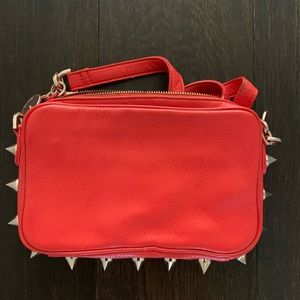 Deux Lux orange gold studded crossbody